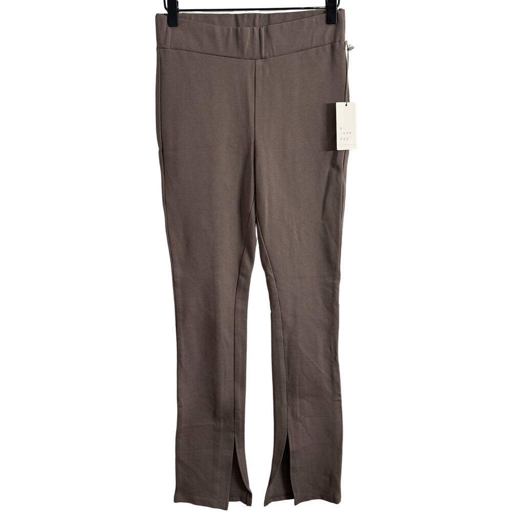 A New Day  Brown Split Leg Pants Size Small New